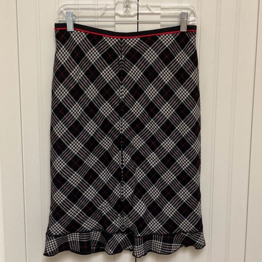 Black, White, and Red Per Se Skirt